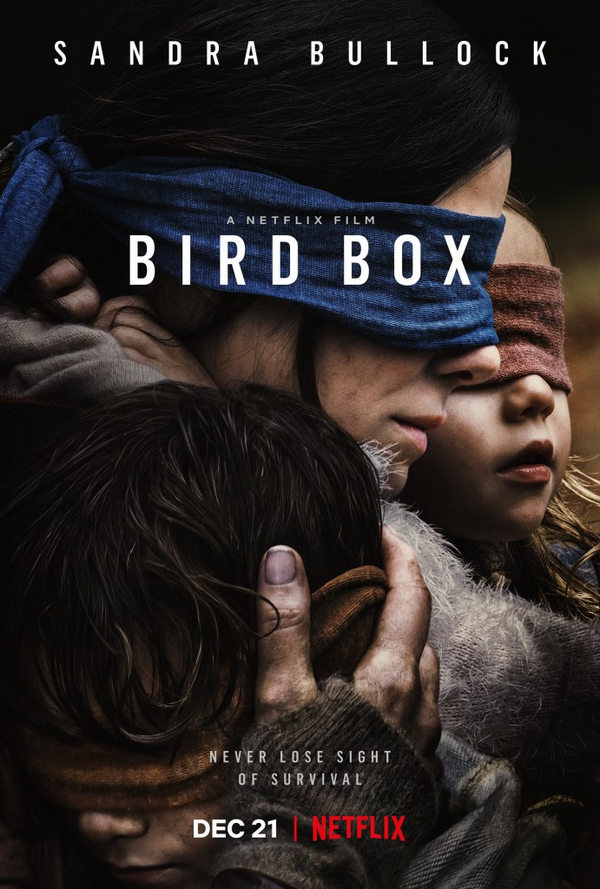 BIRD BOX Netflix muestra a Sandra Bullock sus peores miedos