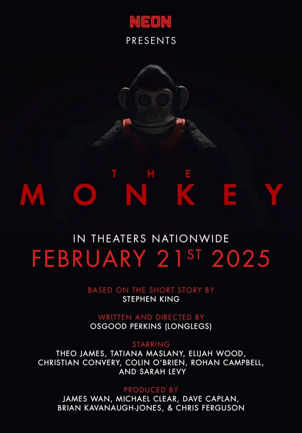 Teaser trailer de The Monkey Osgood Perkins y James Wan adaptan a Stephen King